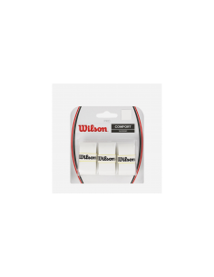 Wilson Pro Overgrip Blanc X3 til Forbedret Greb og Kontrol 