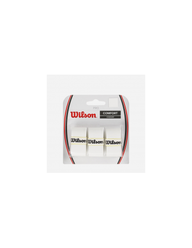 Wilson Pro Overgrip Blanc X3 til Forbedret Greb og Kontrol 
