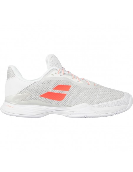 Chaussures Tennis Babolat Femme Jet Tere All Court Blanc/corail 