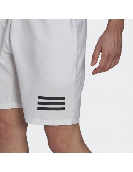 Short Hombre Adidas 3 Rayas Blanco 