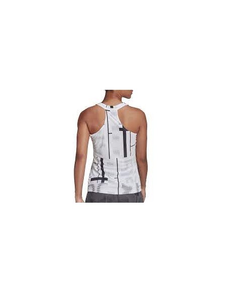 Adidas Kvinders Club Graph White Tank Top 