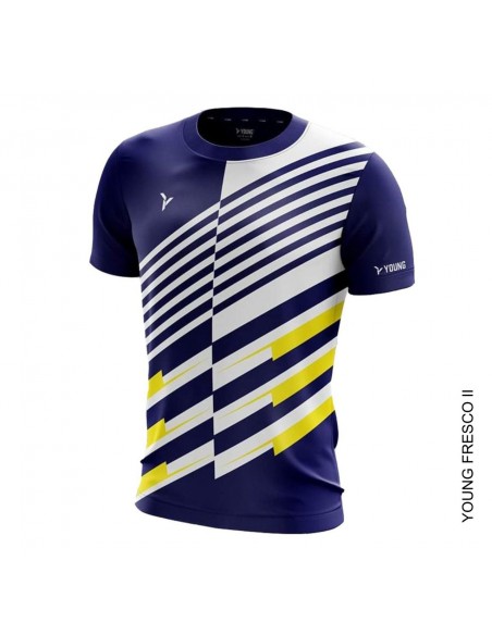 Young Fresco 2 Crew Neck Unisex T-shirt (Navy) 