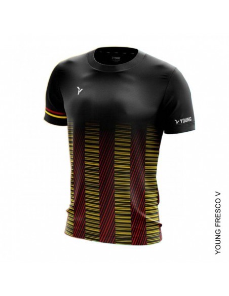 T-Shirt Young Fresco 5 Crew Neck (Schwarz) 