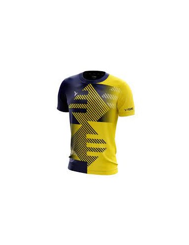 Young Fresco 7 Crew Neck Unisex T-shirt (Navy/Yellow) 
