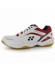 Chaussures de Badminton Yonex SHB 102 Junior (Blanc/Rouge) 