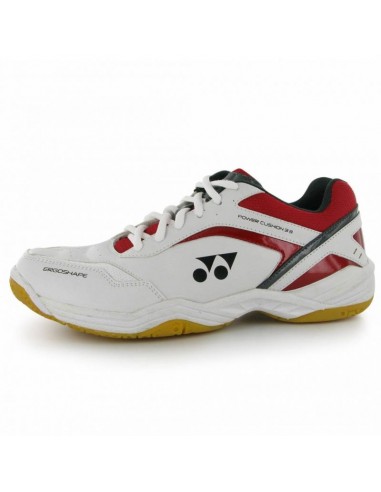 Yonex SHB 33 Junior Badminton Shoes (White/Red) 