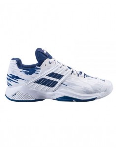 Tennis Schoenen Babolat Heren Propulse Fury All Court wit/blauw 