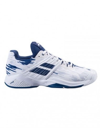 Tennis Schoenen Babolat Heren Propulse Fury All Court wit/blauw 