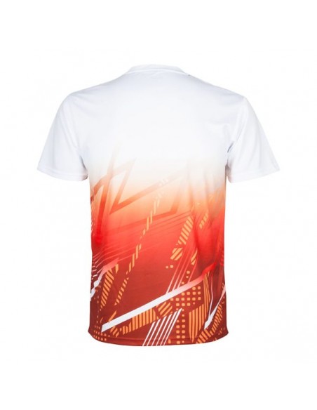 T-shirt Apacs RN10126-AT Unisex (Blanc/Rouge) 