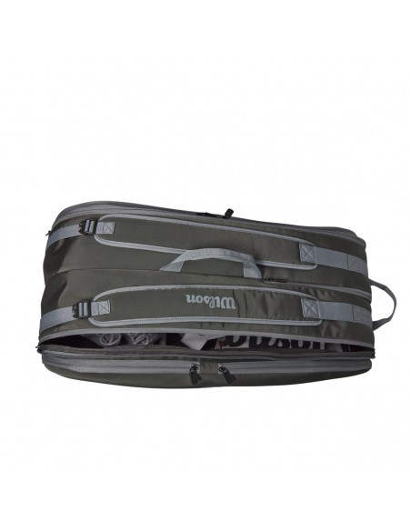 Wilson Tour 12 PK Tennis Bag (Dark Green) 