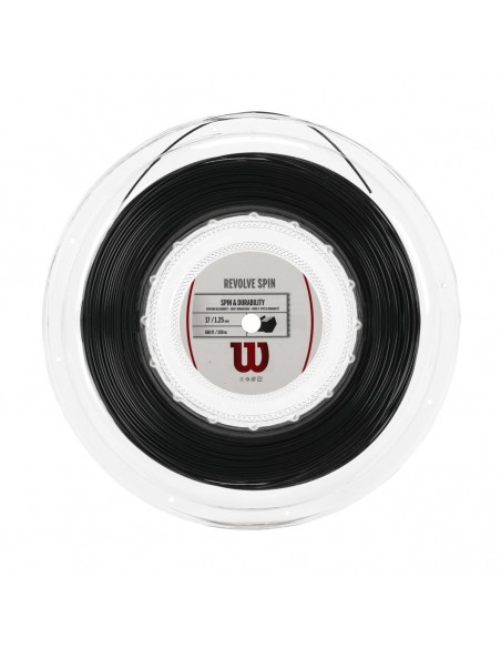 Bobines Cordage Wilson Revolve Spin 17 (Noir) 
