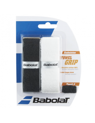 Babolat Handtuchgriff x 2 (Schwarz und Weiß) 