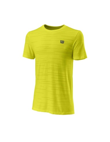 T-Shirt Wilson Kaos Rapide SMLS Crew II (Geel) 