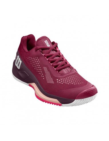 Zapatillas de Tenis Wilson Rush Pro 4.0 Pro Staff Mujer (Rojo) 