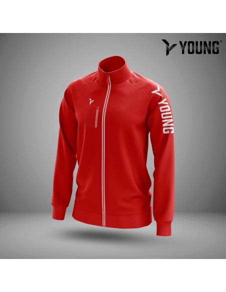 Young Tour Tracksuit (Red) - Stylish and Comfortable Athletic Wear 