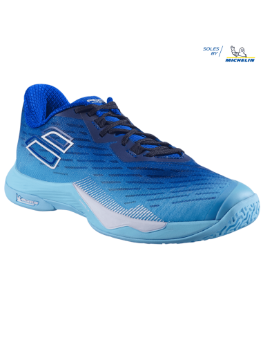 Chaussures de Badminton Babolat Shadow Tour 5 Homme Wide (Ceramic bleu) 