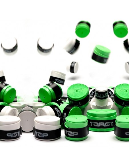 Pack de 12 surgrips TOP (verde/blanco) 