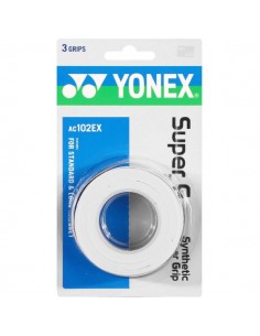 Surgrips Yonex Super Grap AC 102 White (pakke med 3) 