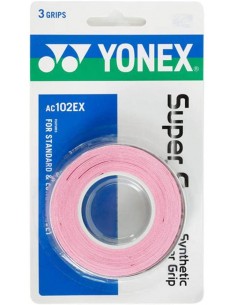Surgrips Yonex Super Grap AC 102 Pink (pakke med 3) 