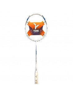 Badmintonracket Young Y-Flash ipower 4U (Wit/Blauw) 