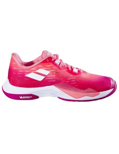 Babolat Shadow Tour 5 Women Badminton Shoe (Raspberry) 