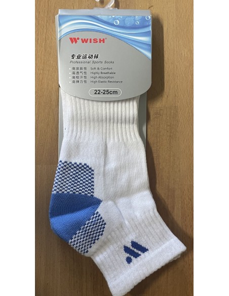 Chaussettes Wish WK-6215 F Femme (Hvid/Blå) 