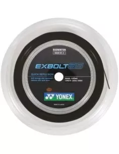 Badmintonstreng Rulle 200m - Yonex Exbolt 63 Sort 