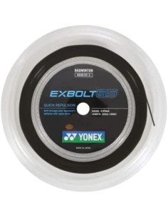 Badmintonstreng Rulle 200m - Yonex Exbolt 63 Sort 