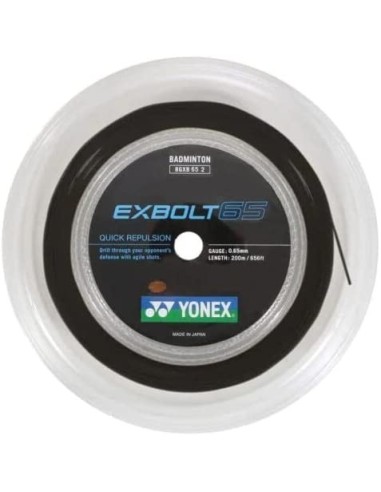 Badminton String Reel 200m - Yonex Exbolt 63 Black 