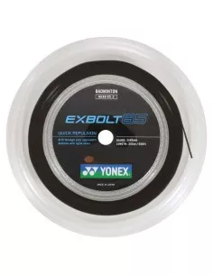 Badmintonstreng Rulle 200m - Yonex Exbolt 65 Sort 