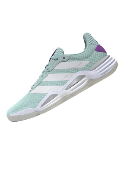 Chaussures Indoor Handball Adidas Stabil 16 femme Bleu/Blanc/violet 