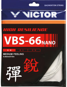 Set Cordage de badminton Victor VBS-66N Blanc 
