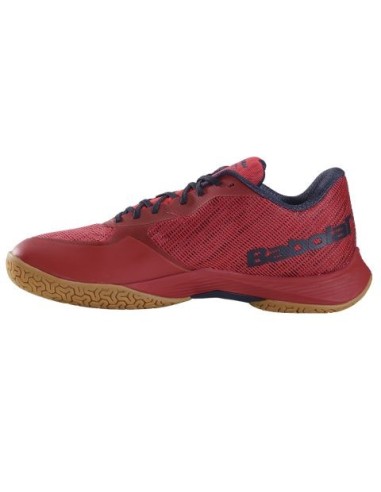 Badmintonschuhe Indoor Babolat Shadow Spirit 2 Herren Schwarz/Poppy Rot 