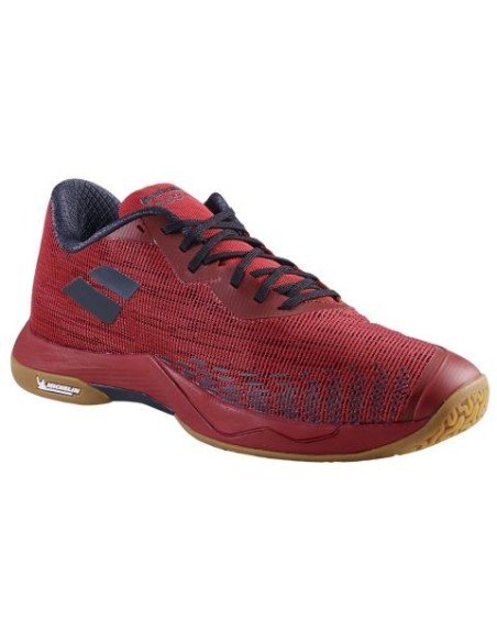 Zapatillas de Bádminton Indoor Babolat Shadow Spirit 2 Hombre Negro/Rojo Brillante 