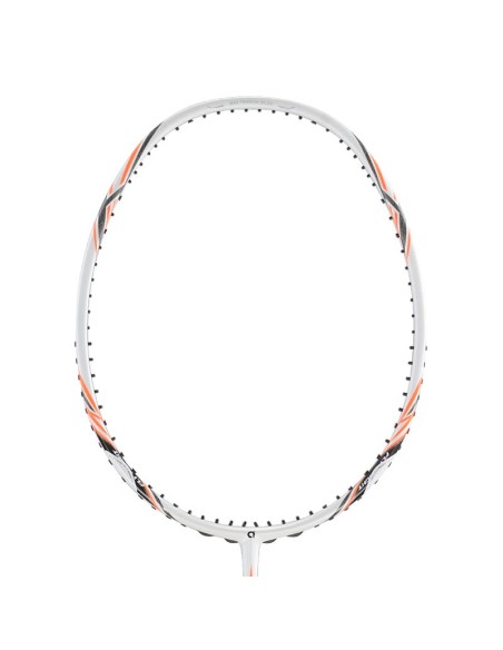 Raquette de Badminton Apacs Fly Weight 73 Blanc/Orange  (non cordée) 7U 