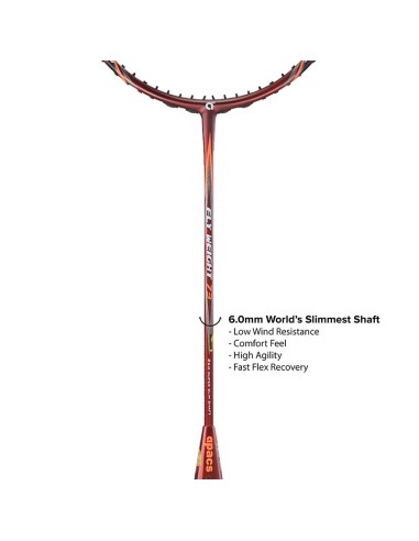 Apacs Fly Weight 73 Black Badminton Racket (Unstrung) 6U 