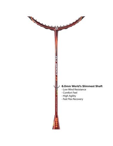 Apacs Fly Weight 73 Black Badminton Racket (Unstrung) 6U 