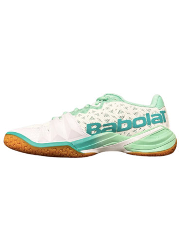 Chaussure de Badminton Babolat Shadow 4 women White/Lagoon 
