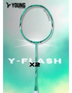 Badmintonketsjer Young Y-Flash ispeed Blue (Ustrengt) 