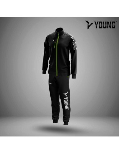 Chándal Young Tour Survetement (Negro) - Ideal para Deportistas 