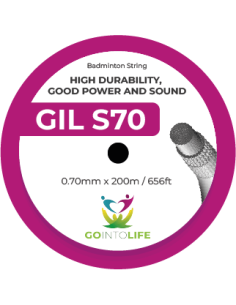 Badminton String Reel 200m - Yonex Exbolt 65 (White) 