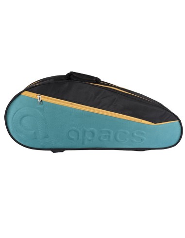 Apacs Cover Tri 3812 Cy (Schwarz/Türkis/Gold) Schlägertasche 