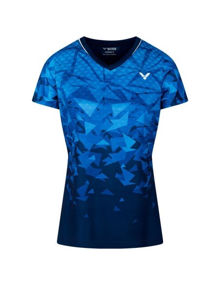 Victor International 6649 Women's Blue T-Shirt 