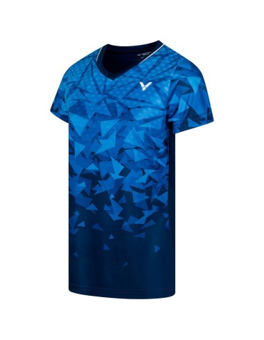 Tee-Shirt Victor T-54100 Femme Bleu  Tee-Shirt Victor T-54100 Femme Bleu