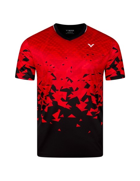 Camiseta Victor International 6639 Hombre Rojo 