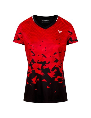 Tee-Shirt Victor Danemark 6609 Damen Rot 