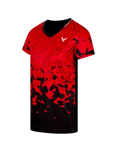 Tee-Shirt Victor Danmark 6609 Dame Rød  Tee-Shirt Victor Danmark 6609 Dame Rød