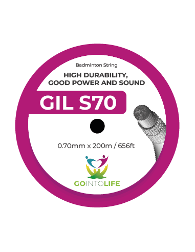 Set Cordage Badminton Go Into Life S70 