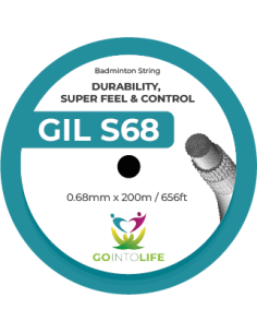 Badminton String Reel 200m - Yonex Exbolt 65 (White) 