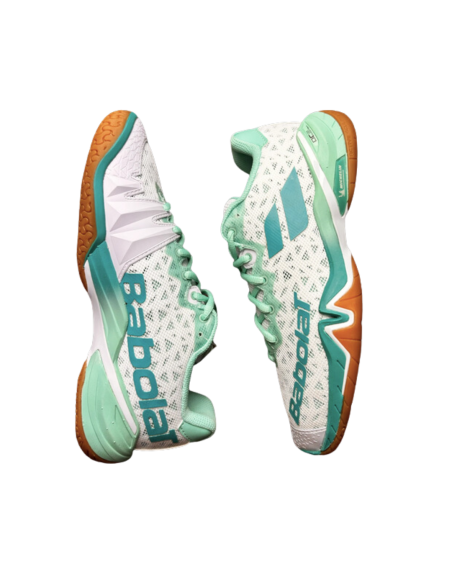 Chaussure de Badminton Babolat Shadow 4 women White/Lagoon